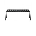 Вулична алюмінієва лавка Stecca 8 Black1